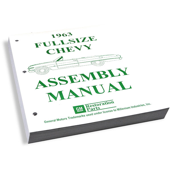 1963 Chevrolet Impala/Caprice/Bel Air FACTORY ASSEMBLY MANUAL | BK1077P