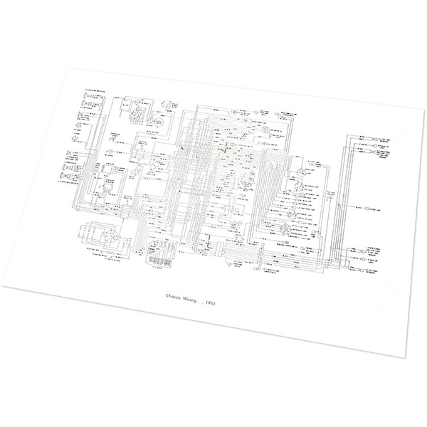 1961 Chevrolet Impala/Caprice/Bel Air CHEVROLET WIRING DIAGRAM MANUAL | MP0221