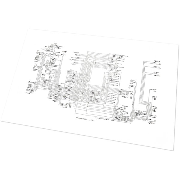 1963 Chevrolet Impala/Caprice/Bel Air CHEVROLET WIRING DIAGRAM MANUAL | MP0223