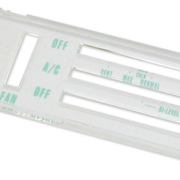 1969 Chevrolet El Camino HEATER CONTROL LENS WITH A/C (VENT / MAX / NORMAL) | IN6671Z