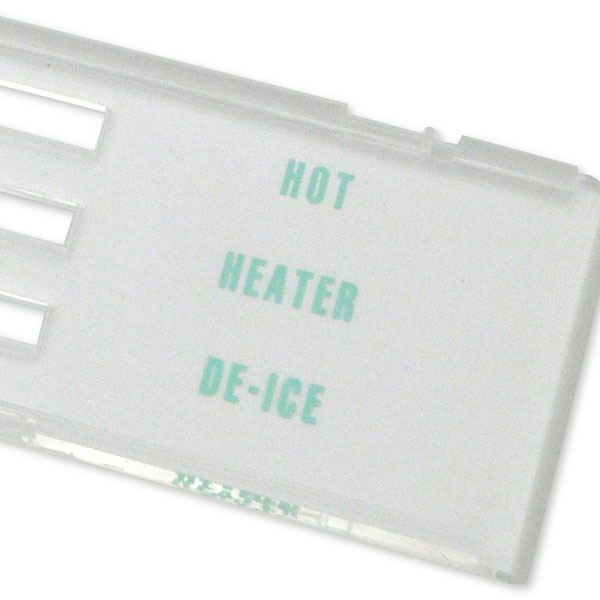 1969 Chevrolet El Camino HEATER CONTROL LENS WITH A/C (VENT / MAX / NORMAL) | IN6671Z