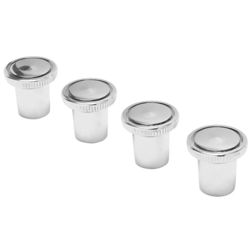 1969 Chevrolet El Camino AIR DUCT KNOBS CHROME - 4 PIECES - THESE ARE THE SMALL KNOBS THAT HAVE A FLAT FACE AND ARE USED ON THE KICK PANEL AIR VENTS | IN3481Z