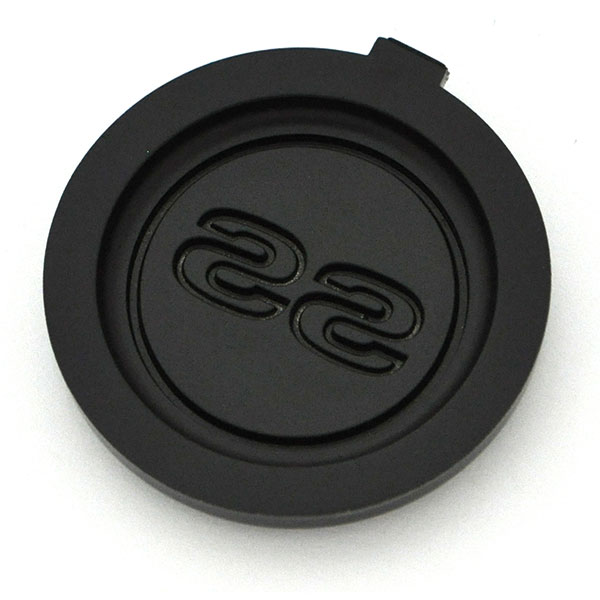 1975 Chevrolet El Camino 4 SPOKE SPORT STEERING WHEEL EMBLEM (SS IN WHITE WITH BLACK BACKGROUND) GM #352886 | ST5463C