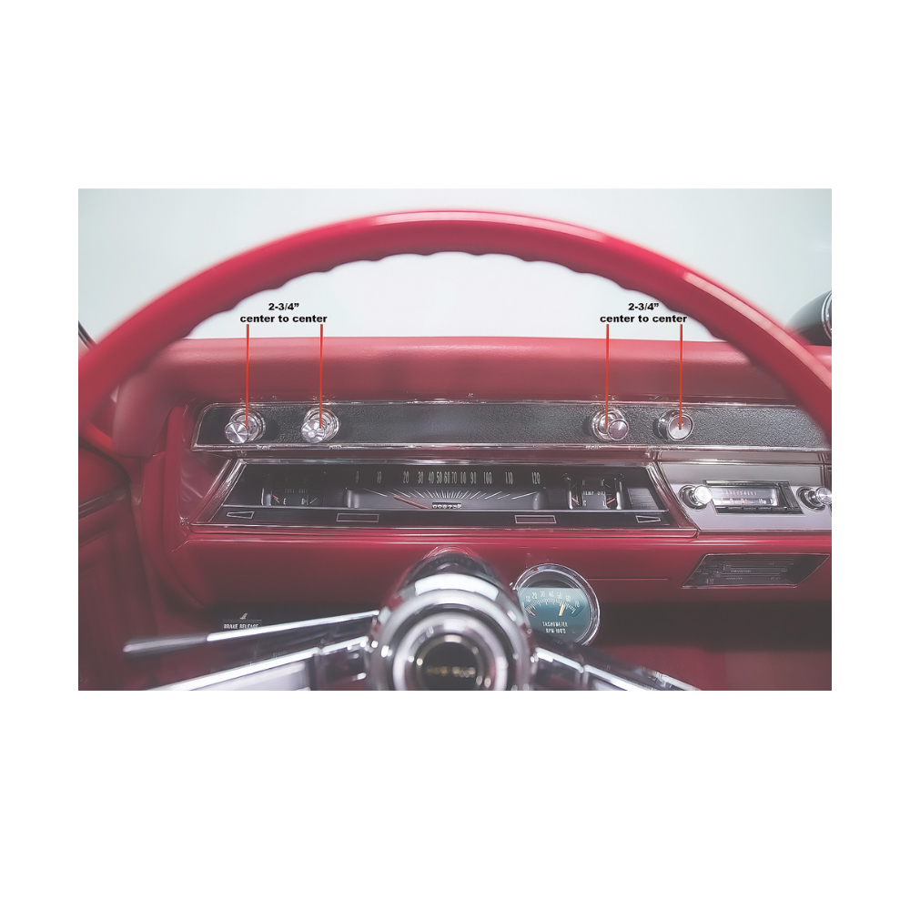 1966 Chevrolet Chevelle/Malibu UPPER DASH CHROME STRIP | IN3338V