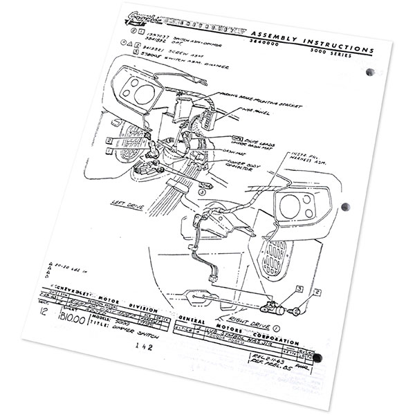 1964 Chevrolet Chevelle/Malibu CHEVELLE ASSEMBLY MANUAL | BK1045V