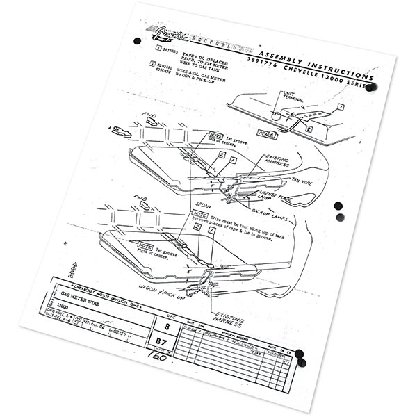 1967 Chevrolet Chevelle/Malibu CHEVELLE ASSEMBLY MANUAL | BK1048V