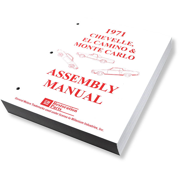1971 Chevrolet Chevelle/Malibu CHEVELLE ASSEMBLY MANUAL | BK1052V