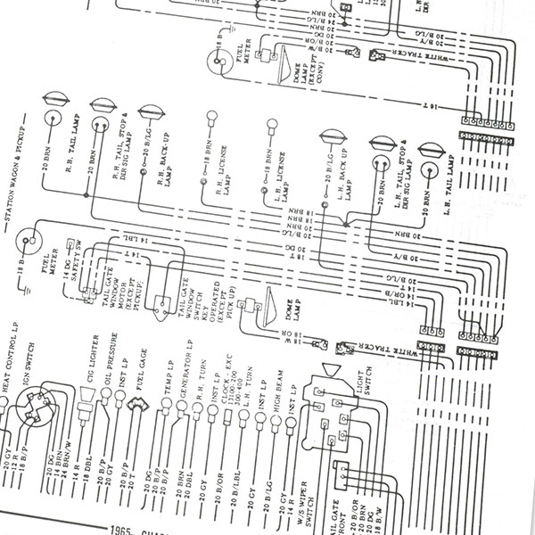 1965 Chevrolet Chevelle/Malibu WIRING DIAGRAM MANUAL Chevrolet