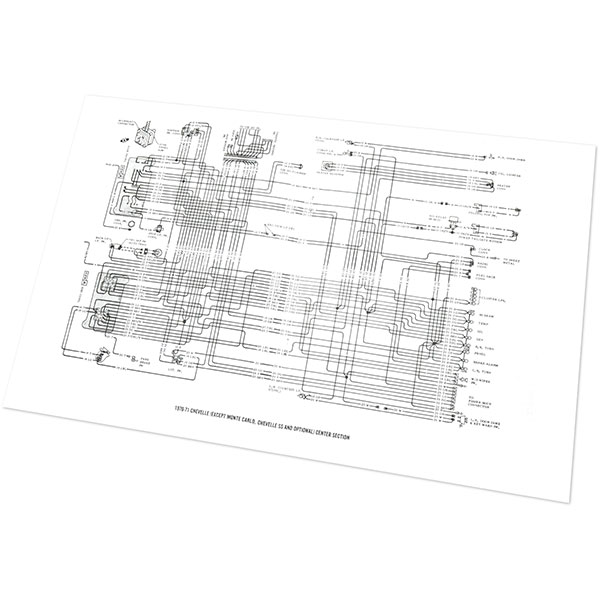 1971 Chevrolet Chevelle/Malibu WIRING DIAGRAM MANUAL Chevrolet