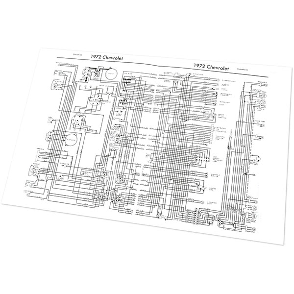 1972 Chevrolet Chevelle/Malibu WIRING DIAGRAM MANUAL Chevrolet