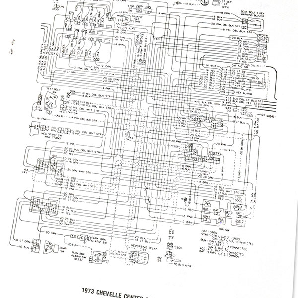 1973 Chevrolet Chevelle/Malibu WIRING DIAGRAM MANUAL | MP0171
