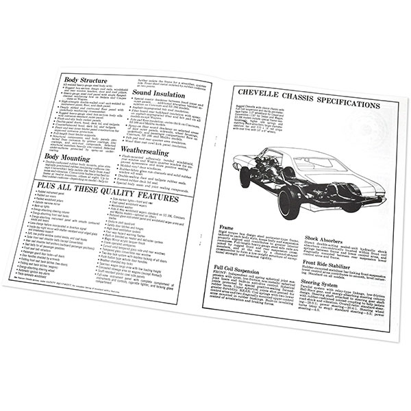 1968 Chevrolet Chevelle/Malibu FACTS & FEATURE MANUAL | MP0094