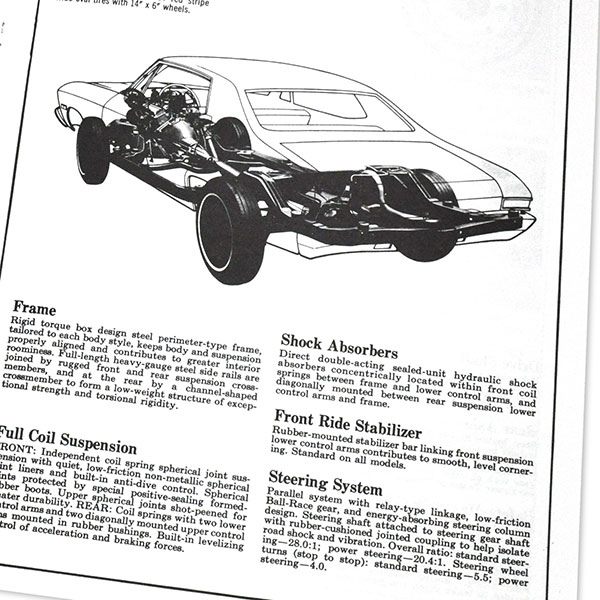 1968 Chevrolet Chevelle/Malibu FACTS & FEATURE MANUAL | MP0094