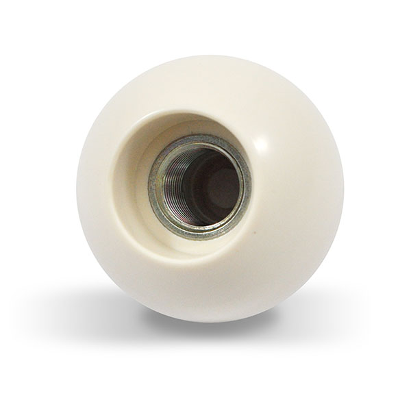 1964 Chevrolet Nova/Chevy II SHIFT BALL MANUAL WITHOUT CONSOLE WHITE WITH SMALL 4-SPEED SHIFT PATTERN FOR MUNCIE SHIFTER | CP5170C