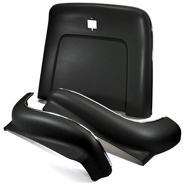 1969 Chevrolet Monte Carlo SEAT BACK & APRON KIT (BLACK) - 6 PIECES | IN2237Z