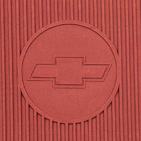 1967 Chevrolet Camaro RED FLOOR MAT SET - RUBBER | IN5676C