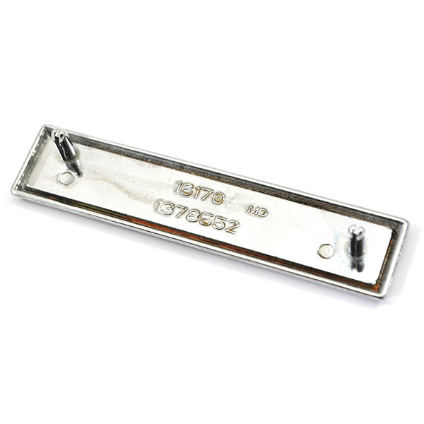 1972 Buick Skylark/GS/Regal/GN TRUNKLID EMBLEM 'BY BUICK' (BLACK RECTANGLE) GM 1378552 | 1378552