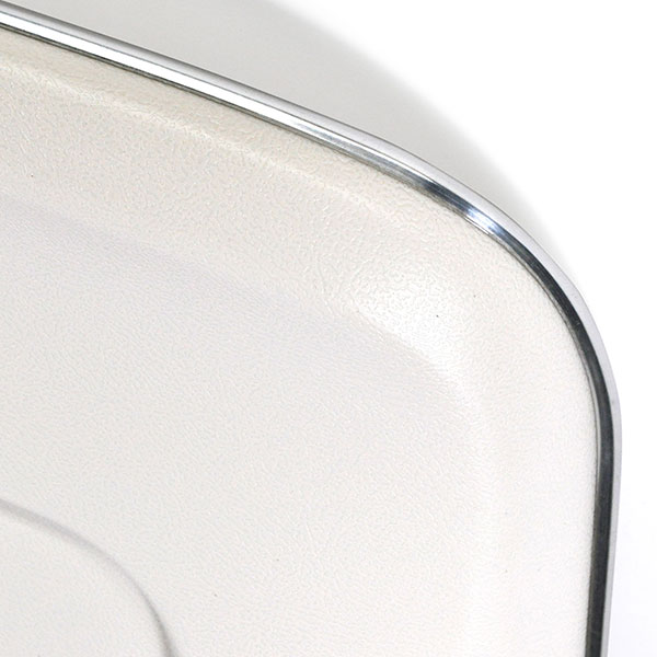 1966 Pontiac GTO/LeMans/Tempest PLASTIC SEAT BACKS (WHITE) - PR - (WE HAVE REPRODUCED THE SEAT BACKS IN INJECTION MOLDED PLASTIC  WITH CORRECT GRAIN AND MOLDED CHROME EDGING. COMES WHITE AND WHITE PAINT TO MATCH) | IN5433Z