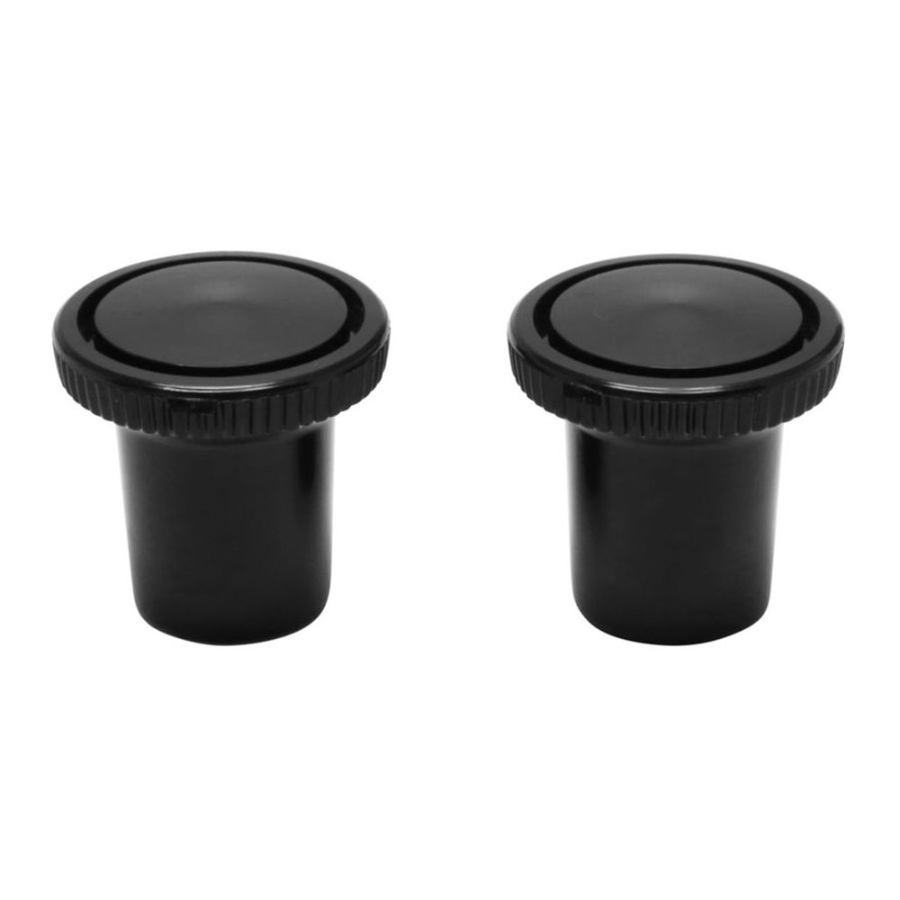 1970 Chevrolet Monte Carlo AIR DUCT KNOBS BLACK - 2 PIECES - THESE ARE THE SMALL KNOBS THAT HAVE A FLAT FACE AND ARE USED ON THE KICK PANEL AIR VENTS | IN3482Z
