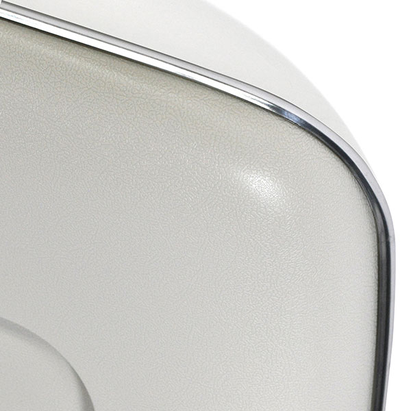 1970 Chevrolet Chevelle/Malibu PLASTIC BUCKET SEAT BACKS WITH CENTER BUTTON RELEASE HOLE - INJECTION MOLDED WITH MOLDED CHROME (OFF WHITE) - PR | IN5457Z