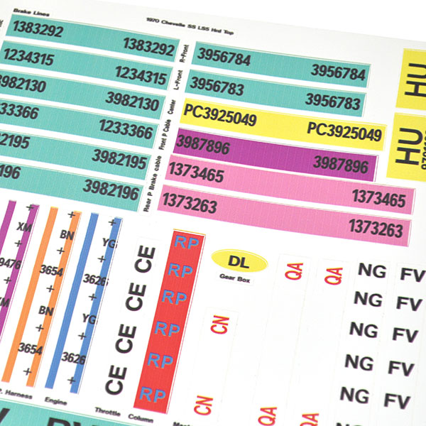 1970 Chevrolet Chevelle/Malibu CONCOURSE DETAIL DECAL KIT (SS LS5) | DC5842V