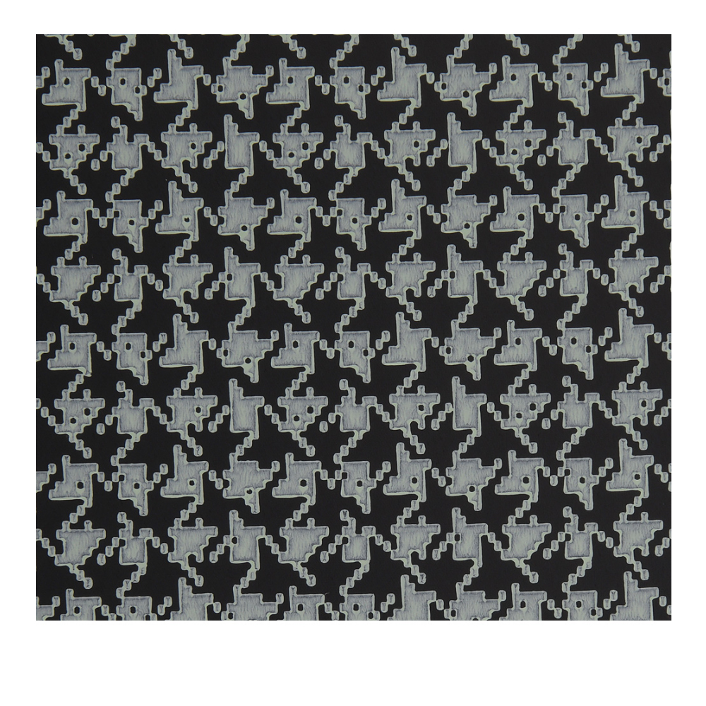 1966 Chevrolet Impala/Caprice/Bel Air TRUNK MAT - RUBBER AQUA HOUNDSTOOTH (CONVERTIBLE) | TR5899P