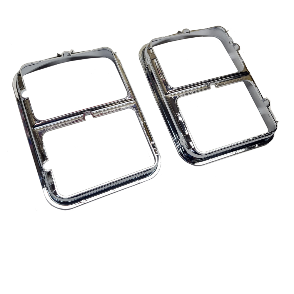 1977 Chevrolet Monte Carlo NEW CHROME HEADLAMP BEZELS - PAIR OEM GM #'S 371167 & 371168 | GH1850M