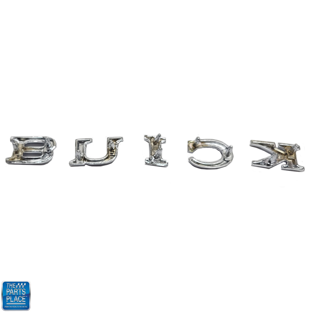 1964 Buick Skylark/GS/Regal/GN TRUNKLID EMBLEM 'BUICK' LETTERS - SET | EM5390S