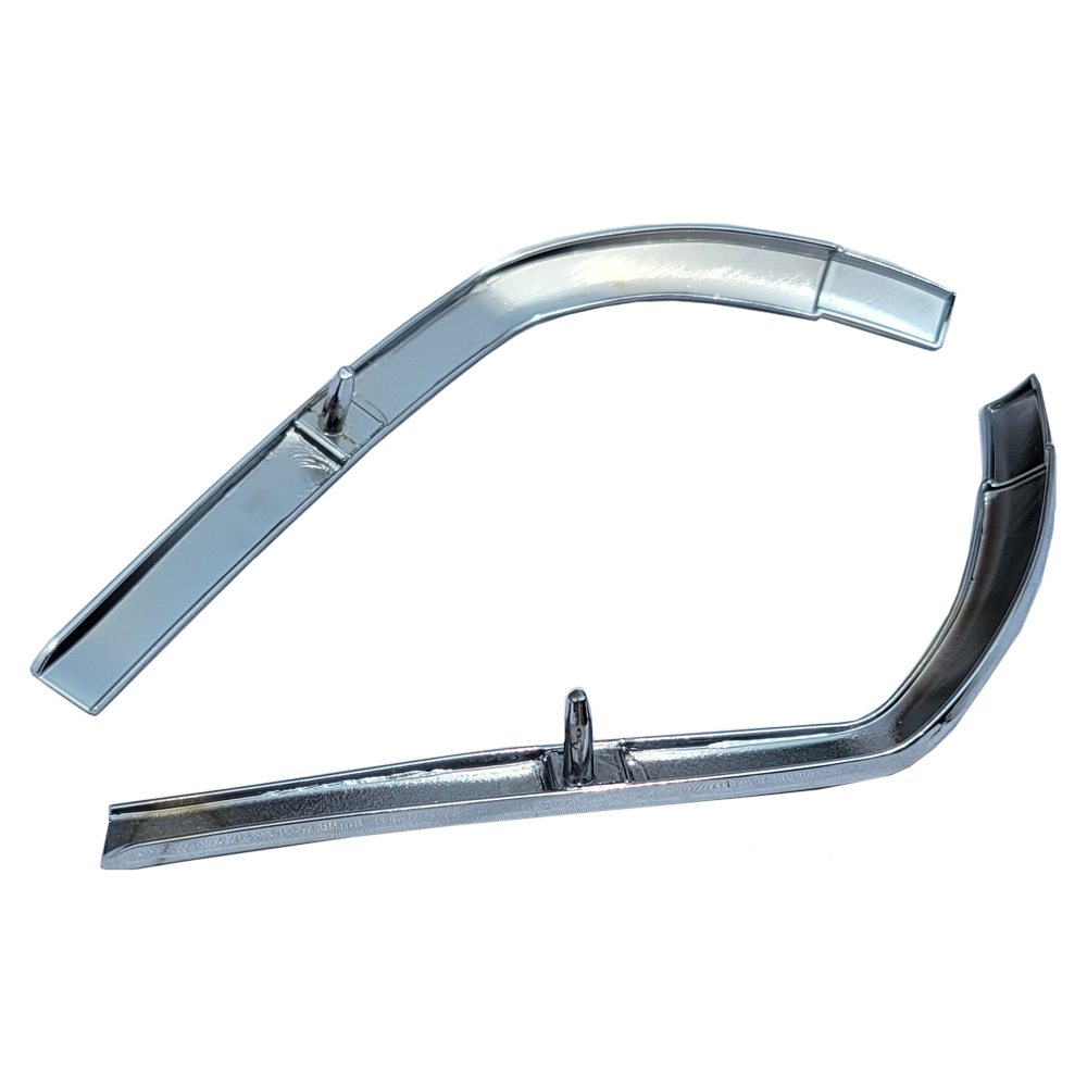 1972 Chevrolet Monte Carlo NEW VINYL TOP MOLDING END CAPS CHROME POT METAL -PR | XP2578M