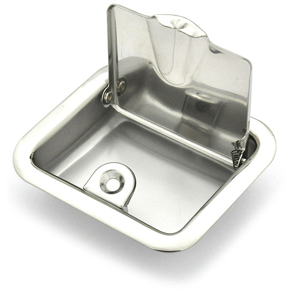 1964 Chevrolet Chevelle/Malibu REAR ASH TRAYS (HARD TOP & COUPE - MOUNT IN CHROME ARM REST BASES) - PR | IN1366Z