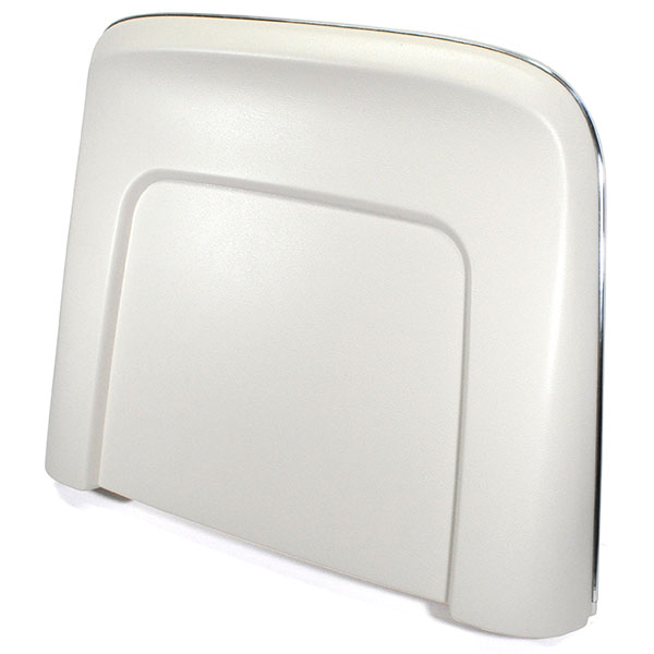 1966 Chevrolet El Camino PLASTIC SEAT BACKS (WHITE) - PR - (WE HAVE REPRODUCED THE SEAT BACKS IN INJECTION MOLDED PLASTIC  WITH CORRECT GRAIN AND MOLDED CHROME EDGING. COMES WHITE AND WHITE PAINT TO MATCH) | IN5433Z