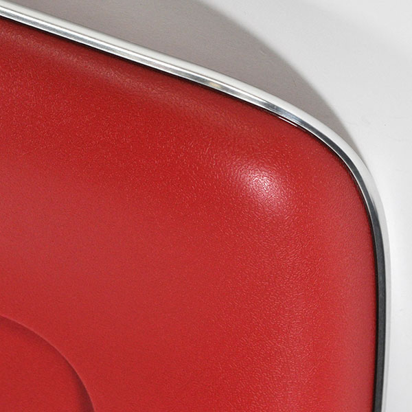 1972 Chevrolet El Camino PLASTIC BUCKET SEAT BACKS - INJECTION MOLDED WITH MOLDED CHROME (FITS 68 ALL & 69-72 RECLINING SEATS ONLY) RED - PR | IN4383Z