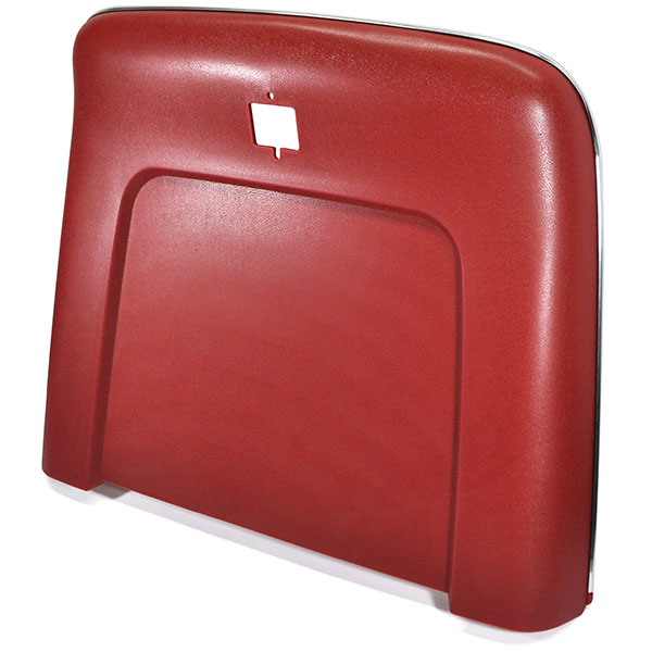 1970 Chevrolet El Camino PLASTIC BUCKET SEAT BACKS WITH CENTER BUTTON RELEASE HOLE - INJECTION MOLDED WITH MOLDED CHROME (RED) - PR | IN4393Z