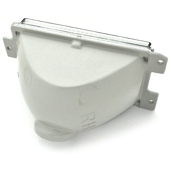 1981 Chevrolet Chevelle/Malibu PARK LAMP LENS ASSEMBLY - MALIBU (INCLUDES CLEAR LENS, BLACK EDGE TRIM & GRAY REAR HOUSING) - RH | XL8440V