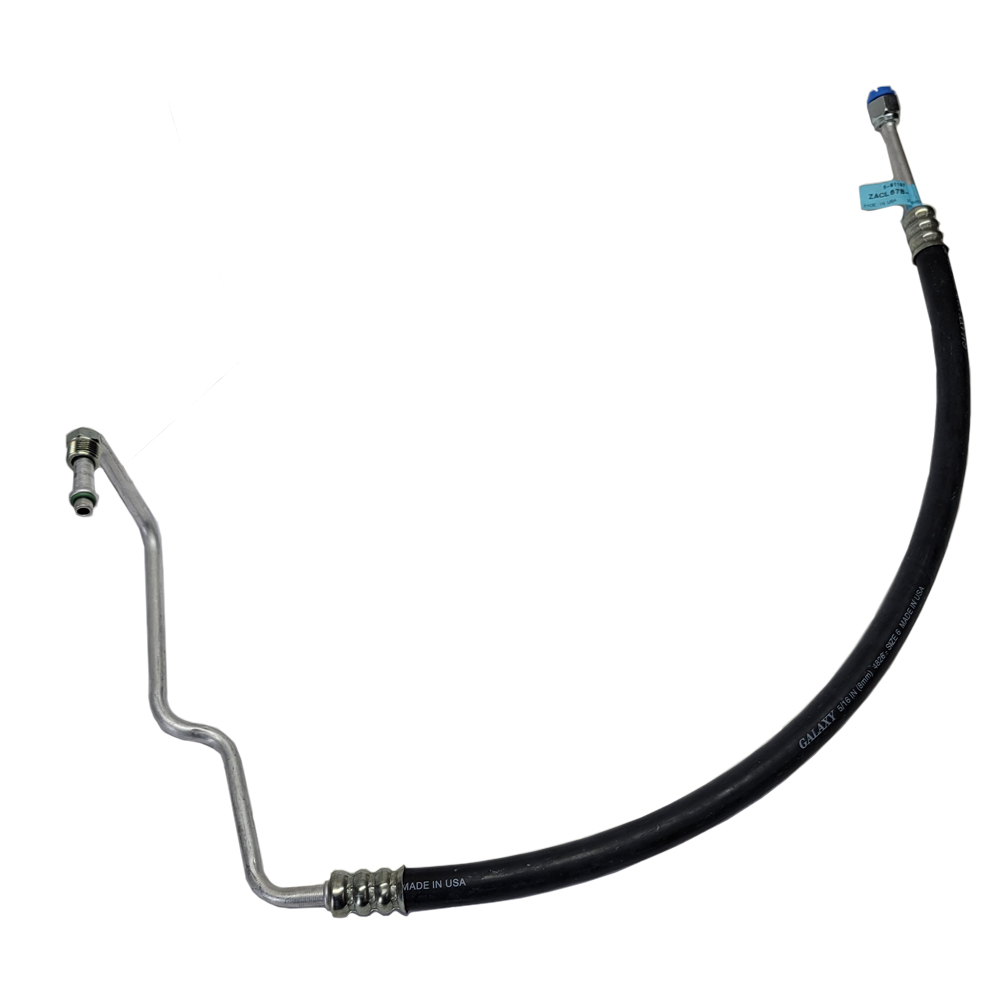 1968 Oldsmobile Cutlass/442/F85 AIR CONDITIONING HOSE. LIQUID LINE FROM DRIER TO THROTTLE VALVE. 4 BENDS, 1ST BEND IS OFF THE RUBBER AND IS MORE THAN 90 DEGREES. | AC9539T
