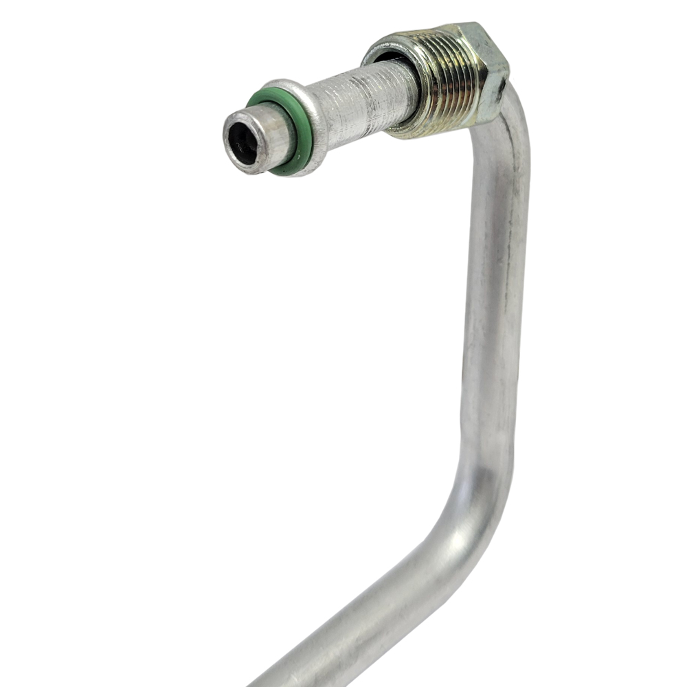 1968 Oldsmobile Cutlass/442/F85 AIR CONDITIONING HOSE. LIQUID LINE FROM DRIER TO THROTTLE VALVE. 4 BENDS, 1ST BEND IS OFF THE RUBBER AND IS MORE THAN 90 DEGREES. | AC9539T