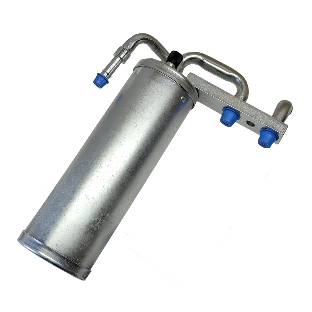 1968 Pontiac GTO/LeMans/Tempest MUFFLER ASSEMBLY WITH BARBED FITTINGS FOR R12 - THIS IS THE COMPRESSOR MUFFLER ASSEMBLY | AC1311G