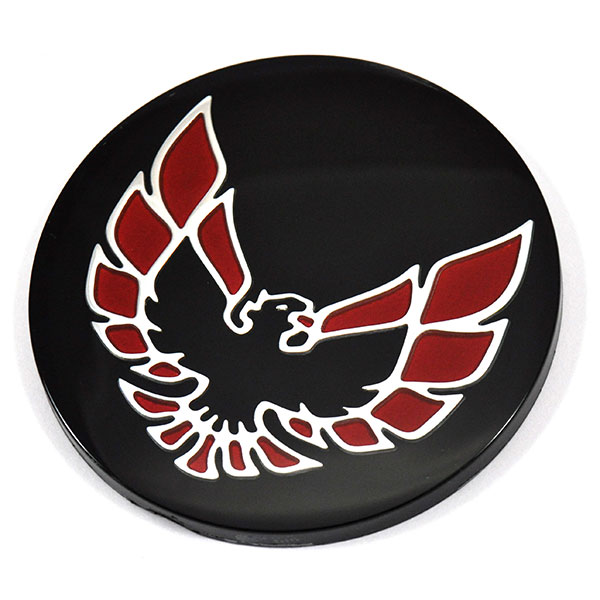1977 Pontiac Firebird/TransAm STAINLESS SNOWFLAKE CENTER CAP AND RED BIRD EMBLEM REPLACEMENT INSERT GM 527077 - SET OF 4 | WT5523F