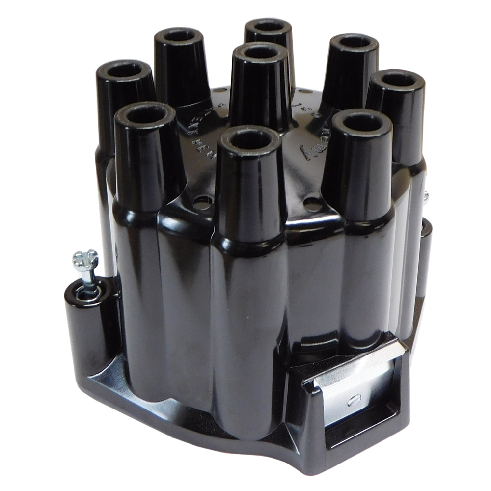 1964 Chevrolet Nova/Chevy II DELCO DISTRIBUTOR CAP (# 1971244) FOR 8 CYLINDER WITH FAT CAP. HAS CORRECT LOGO AND IS LICENSED BY GM | EN9630Z