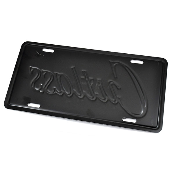 1982 Oldsmobile Cutlass/442/F85 ACCESSORY LICENSE PLATE (BLACK BACKGROUND WITH CUTLASS SCRIPT) | BK9765T