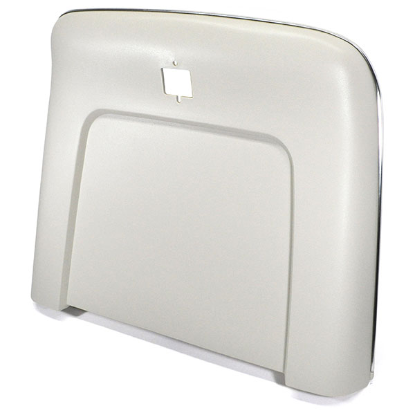 1971 Chevrolet Chevelle/Malibu PLASTIC BUCKET SEAT BACKS WITH CENTER BUTTON RELEASE HOLE - INJECTION MOLDED WITH MOLDED CHROME (WHITE) - PR | IN4395Z