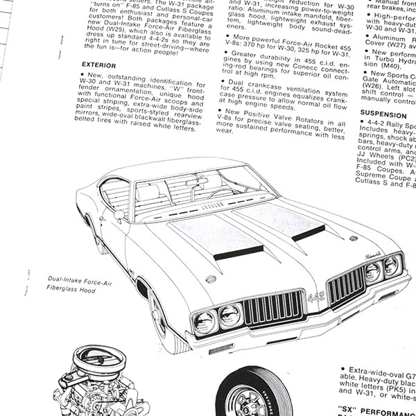1970 Oldsmobile Cutlass/442/F85 F85 - 442 - CUTLASS - RALLYE 350