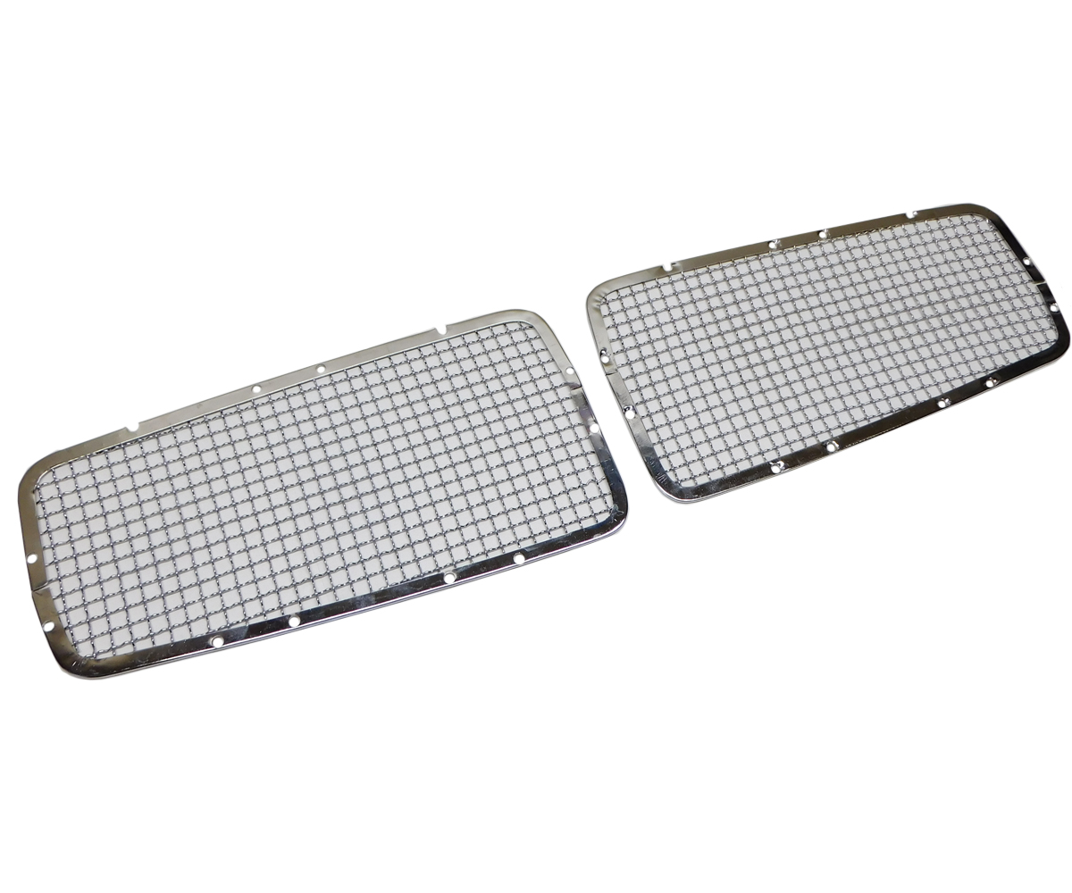 1971 Pontiac GTO/LeMans/Tempest GRILLES - GRILLE WITH SQUARE PATTERN MESH. THESE HAVE A BEAUTIFUL CHROME FINISH AND ARE SOLD IN PAIRS. YOU CAN ALSO USE THESE ON 1972 MODELS IF YOU WANT THE WIRE MESH STYLE | GH10225G