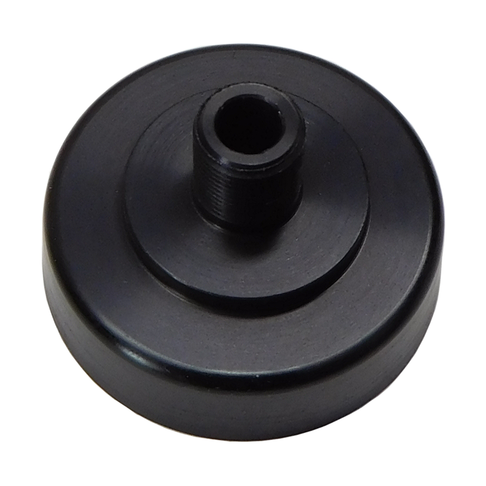 1968 Oldsmobile Cutlass/442/F85 HEADLIGHT SWITCH BEZEL NUT - ALUMINUM AND BLACK ANODIZED PLATED WITH POLISHED EDGE | IN10099T