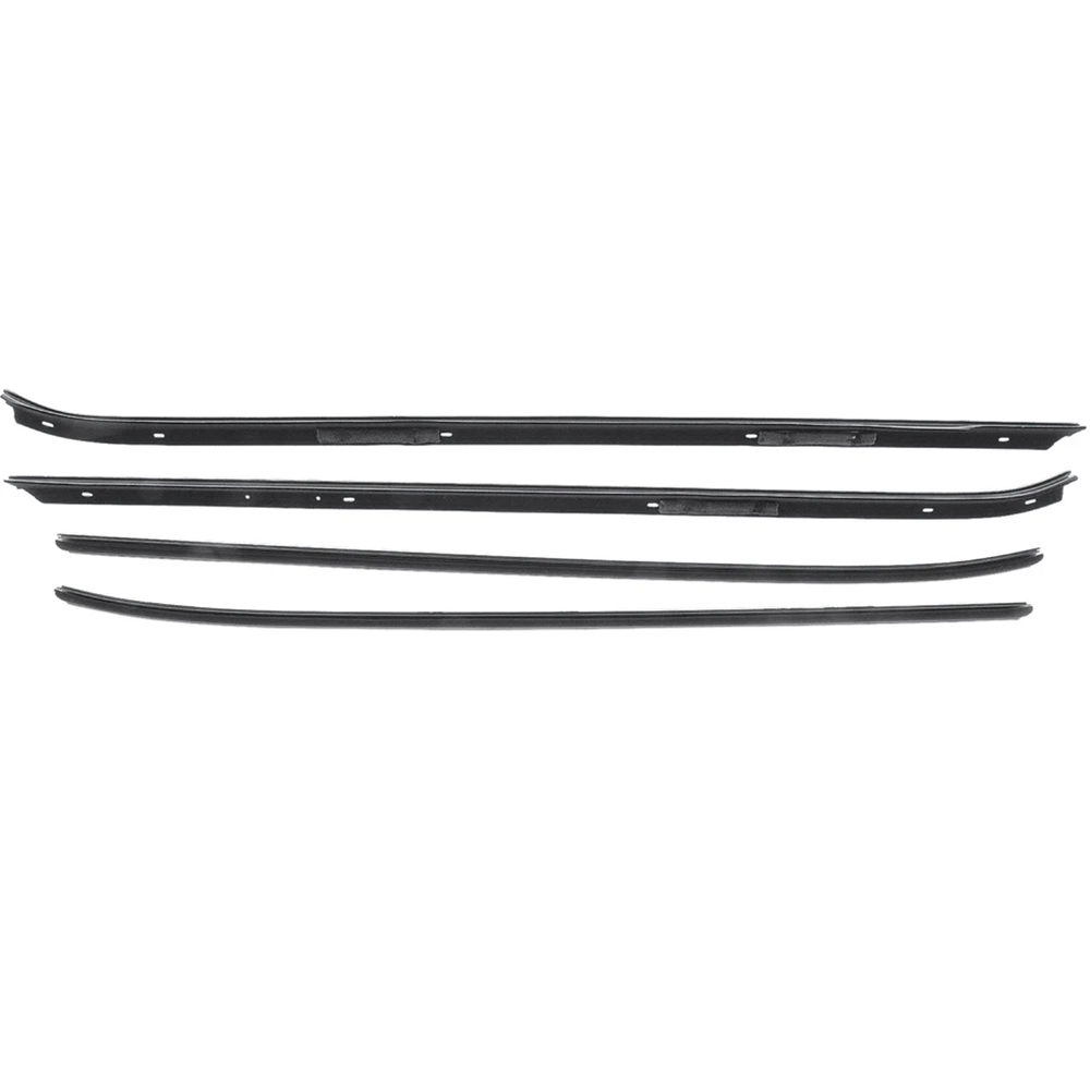1978 Pontiac Firebird/TransAm WINDOWFELT KIT INNERS & OUTERS WITH ORIGINAL ROUND CHROME BEAD (THESE ARE VERY NICE REPRODUCTIONS THAT WE HAD MADE, THESE ARE NOT MADE BY PUI OR RE-POPS) - 4 PC SET | WS6024Z
