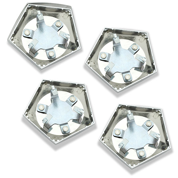 1974 Pontiac Firebird/TransAm HONEYCOMB CENTER CAPS WITH ARROW CREST PENTAGON SHAPED (REPRODUCTION SNAP ON STYLE) - SET OF 4 | WT7092Z