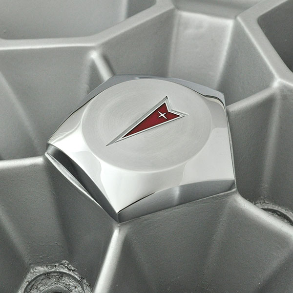 1974 Pontiac Firebird/TransAm HONEYCOMB CENTER CAPS WITH ARROW CREST PENTAGON SHAPED (REPRODUCTION SNAP ON STYLE) - SET OF 4 | WT7092Z
