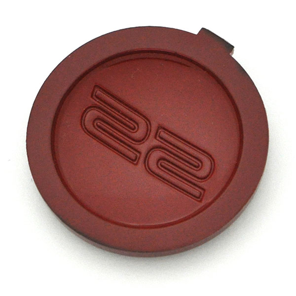 1980 Chevrolet Chevelle/Malibu SS HORN CAP EMBLEM RED BACKGROUND WITH REDDISH-ORANGE SS GM 14080697 | 14080697