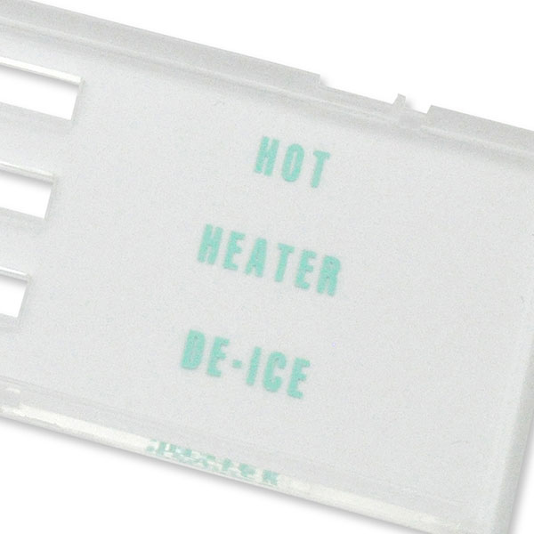 1968 Chevrolet Chevelle/Malibu HEATER CONTROL LENS WITH A/C (VENT / INSIDE / OUTSIDE) | IN6669Z