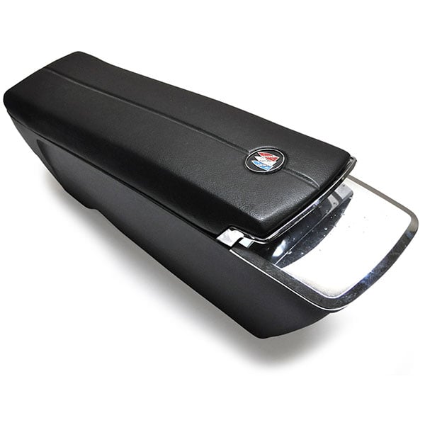 1965 Buick Skylark/GS/Regal/GN ACCESSORY CONSOLE LID PAD (BLACK) - FIRST VERSION PAD THAT HAD THE EMBLEM INSTALLED ON IT. THIS IS BLACK WITH THE CORRECT GRAIN, PAINT TO MATCH | CP10723S
